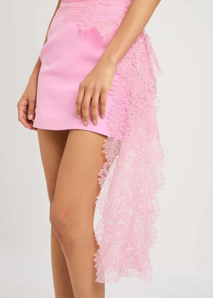Lace-embellished crepe mini dress  On Sale Now with Up to 50% Off |  Discover Exclusive Deals & Savings at BeyondStyle  Authentic David Koma  womens/clothing/dresses|womens/clothing/dresses/lace dresses |womens/clothing/dresses/mini dresses|womens ...