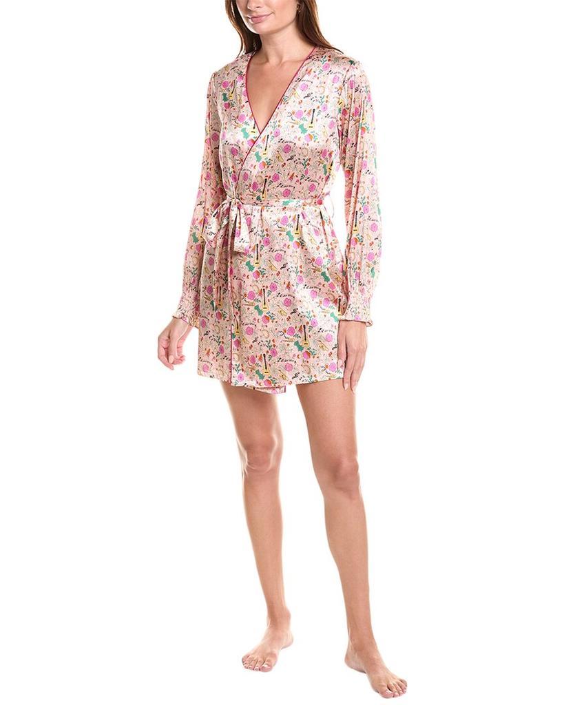 MORGAN LANE Larsen Silk-Blend Robe