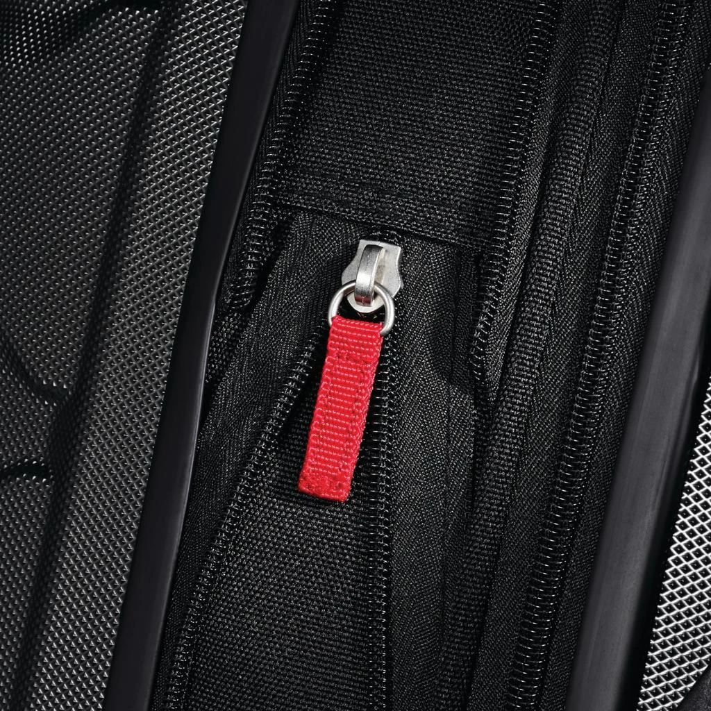 Samsonite Samsonite Omni PC Hardside Expandable Luggage with Spinner Wheels, Black, Checked-Medium 24-Inch 4