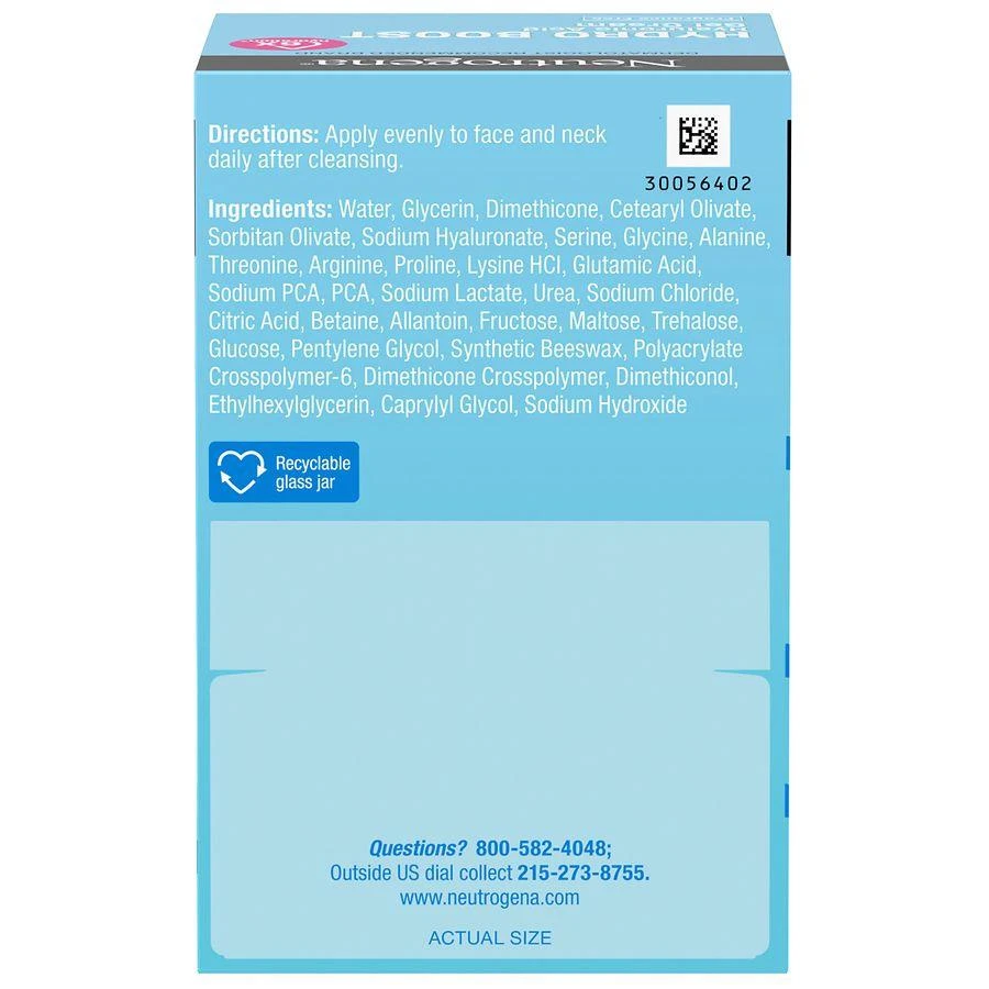 Neutrogena Hydro Boost Hyaluronic Acid Water Gel Moisturizer Fragrance Free 4