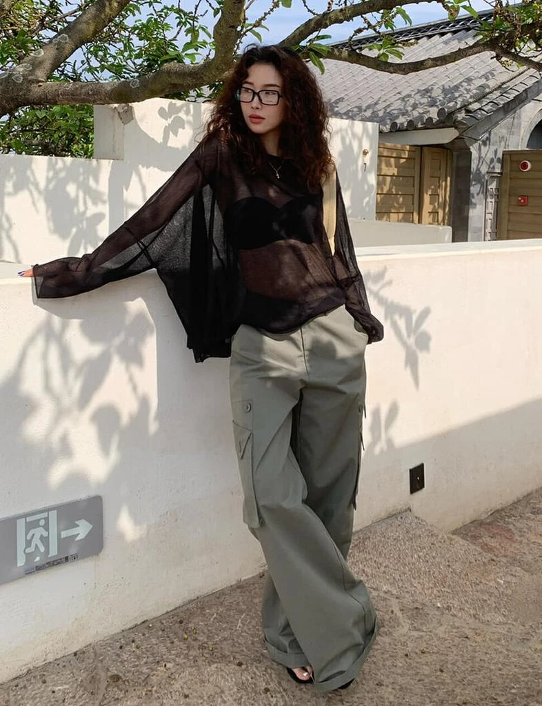 Pixie Market Khaki Cargo Pants -PREORDER 4