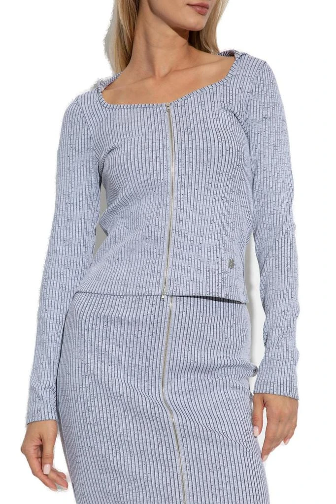 Kenzo Kenzo Zip-Up Ribbed Cardigan 2