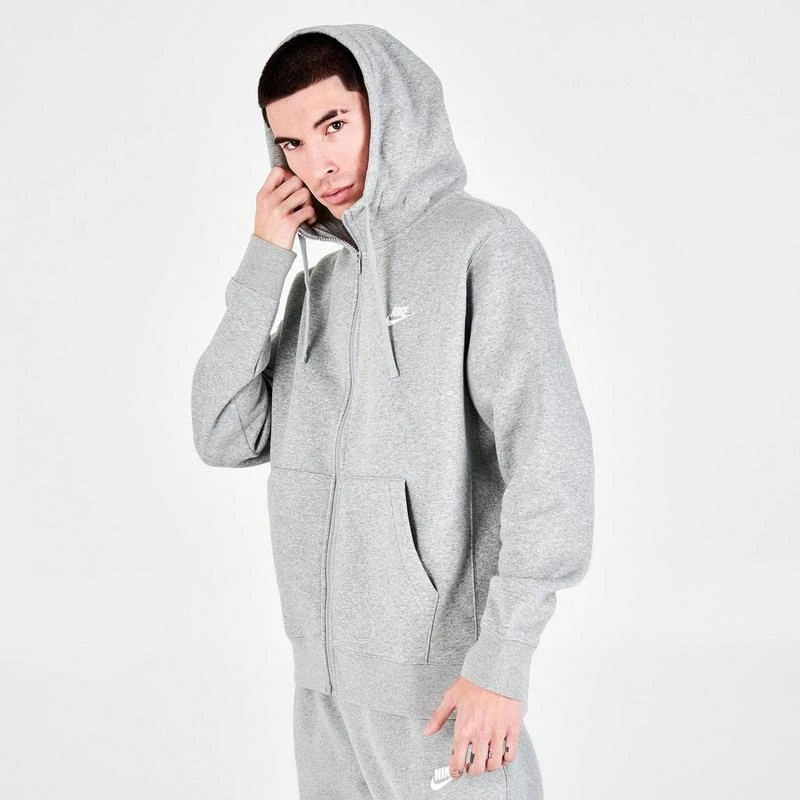 NIKE Men's Nike Sportswear Club Fleece Full-Zip Hoodie 3
