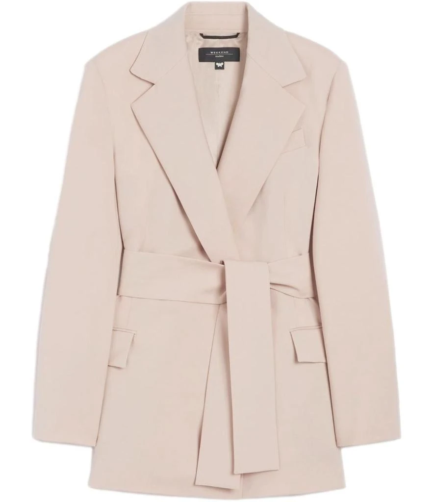 Max Mara Tailored Virgin Wool Blazer With Notched Lapel
