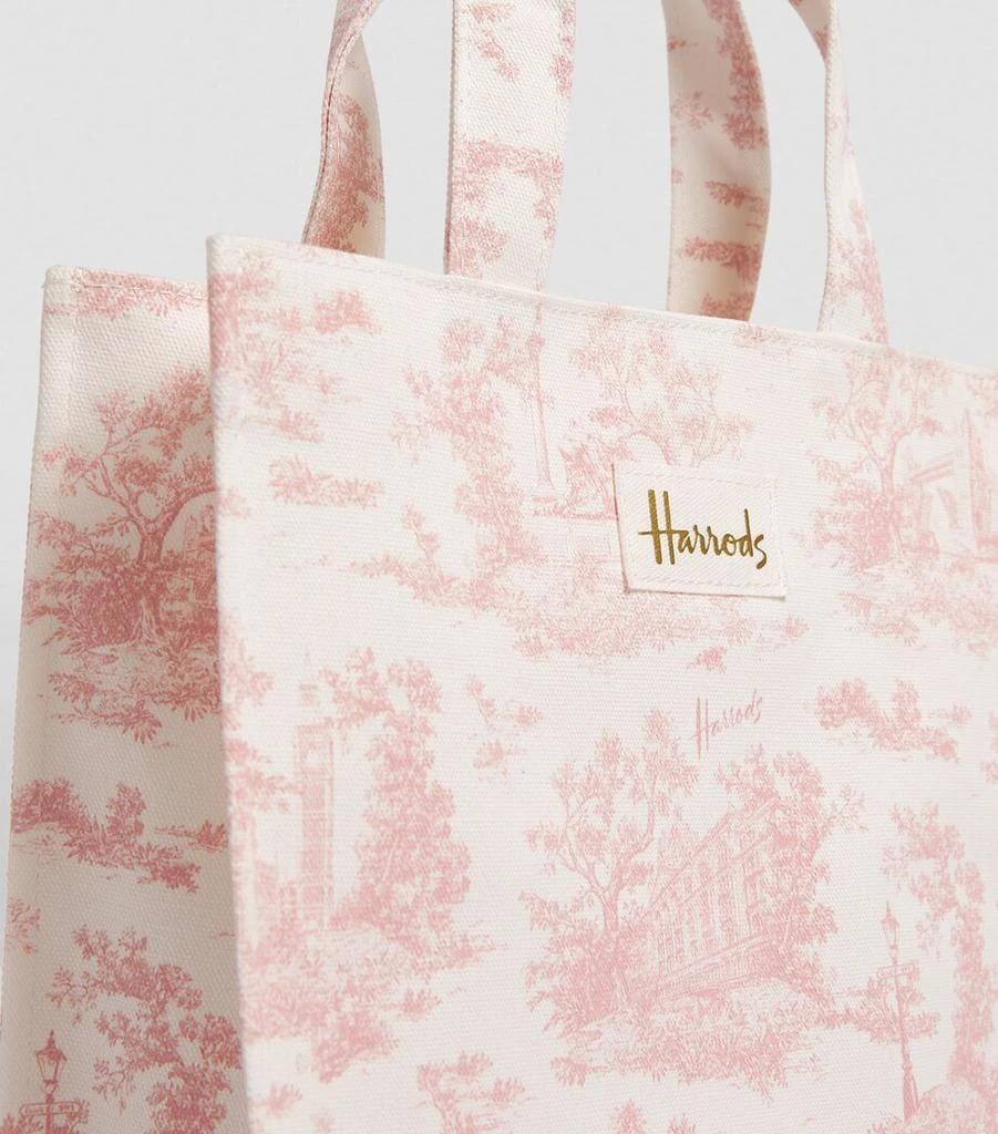 Harrods Small Toile Shopper Bag 5