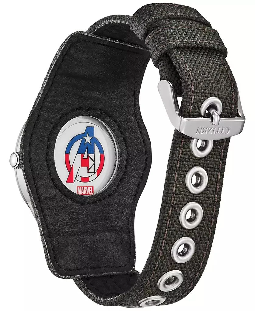 Citizen Eco-Drive Men's Marvel Captain America Forever Gray Fabric Strap Watch 40mm 3