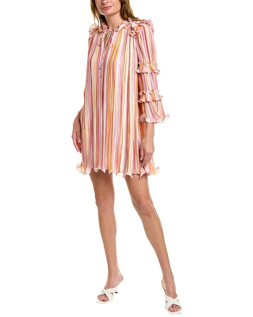 BCBG Accordion Pleated Shift Dress 1