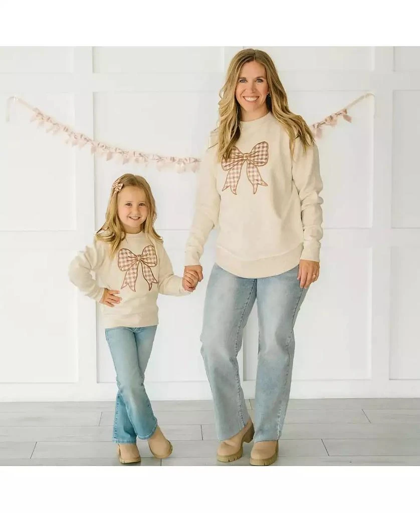 Sweet Wink Girls Gingham Printed Tulle Bow Clip Set 5