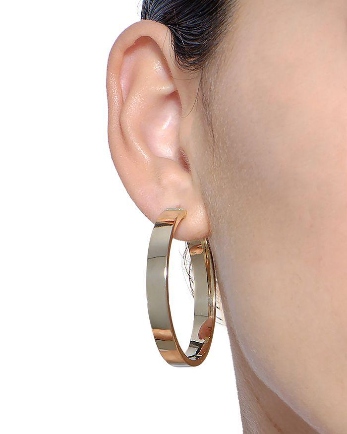 LANA Jewelry 14K Yellow Gold Polished Hoop Earrings