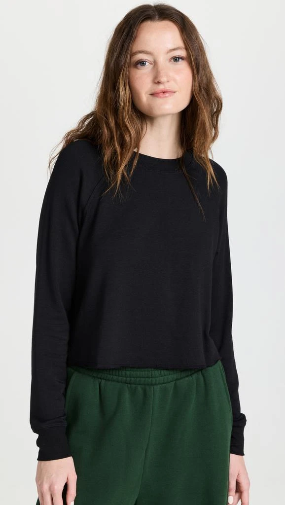 Splits59 Warm Up Crop Fleece Sweatshirt 6