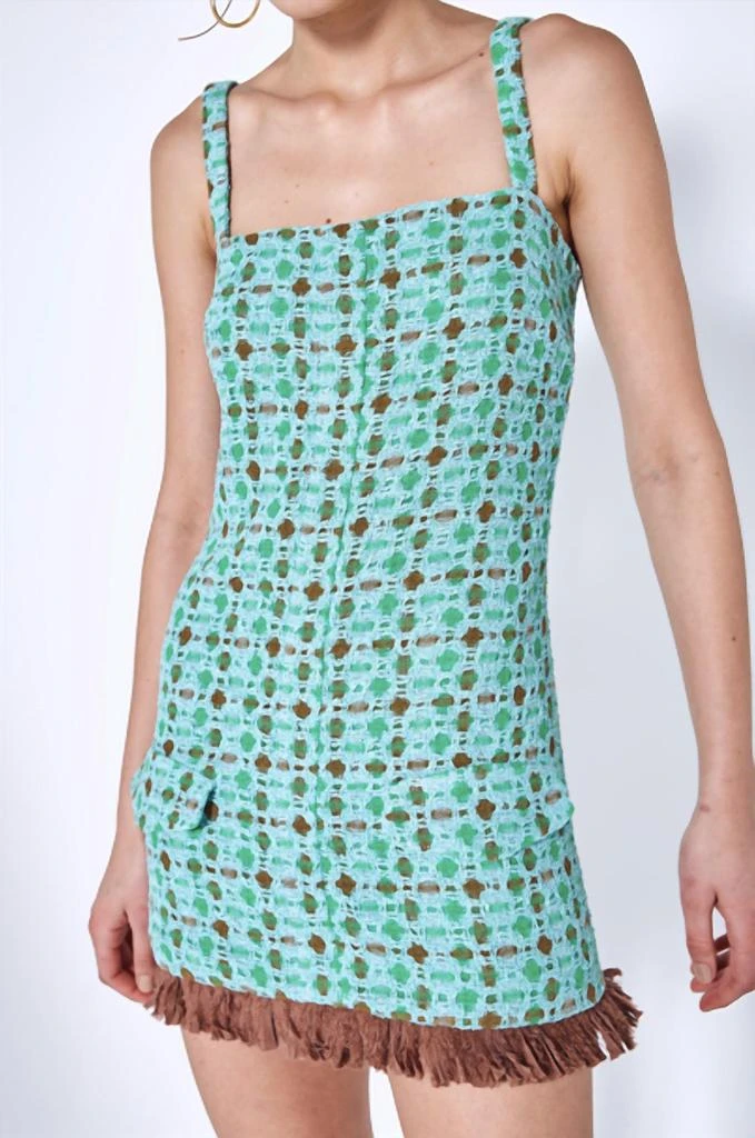 Alexis Linza Mini Dress In Aqua 1