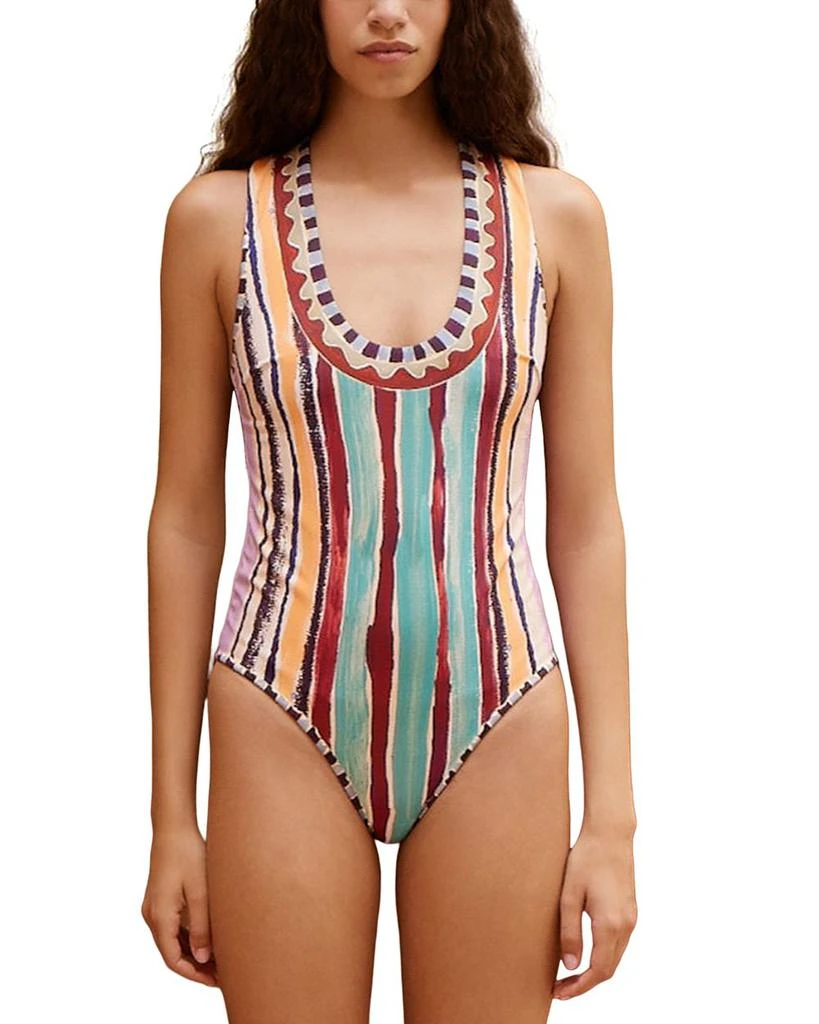 ALÉMAIS Michelle Scoop Neck Swimsuit 1