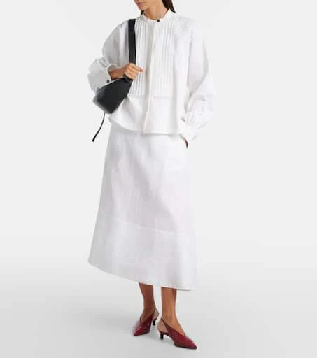 Jil Sander Pointy leather slingback pumps 3