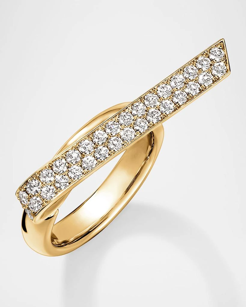 Hearts On Fire 18K Yellow Gold Inside Out Elongated Diamond Flip Ring 3