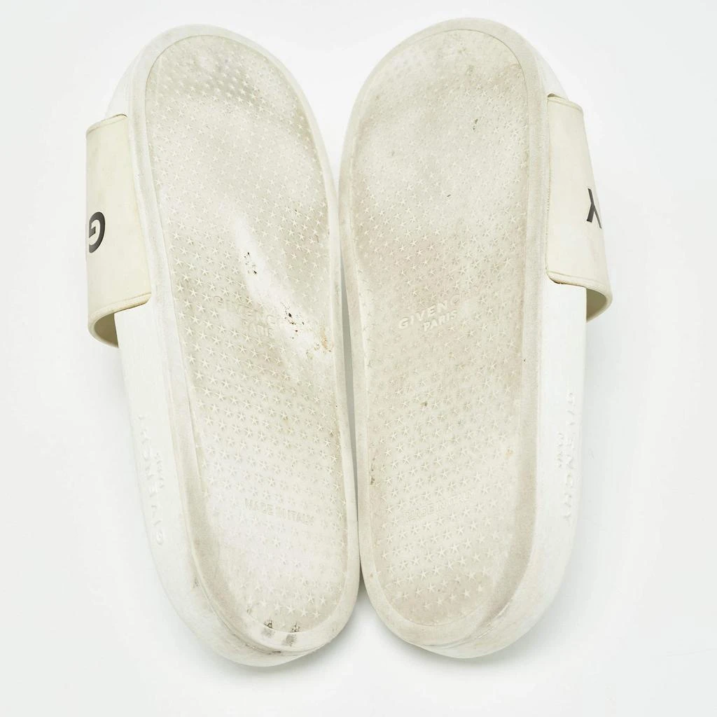 Givenchy Givenchy White Rubber Logo Flat Slides Size 43 6