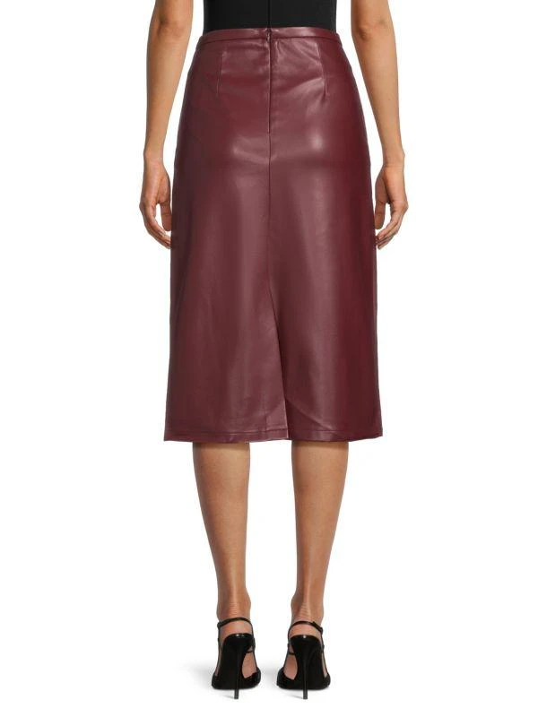 Joe's Jeans Faux Leather A Line Sheath Skirt 2