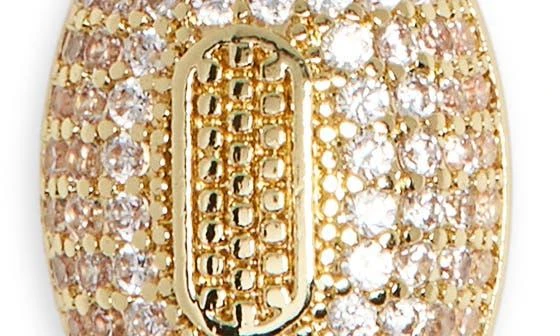 Leith Pavé CZ Football Pendant Necklace 4