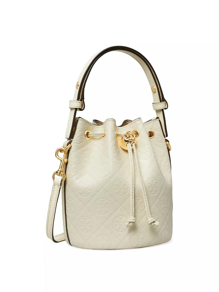 Tory Burch Mini T Monogram Leather Bucket Bag 3