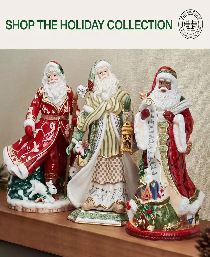 Fitz and Floyd Studio Collection 12.75-Inch Town & Country Santa Figurine, 12.75-inch 6