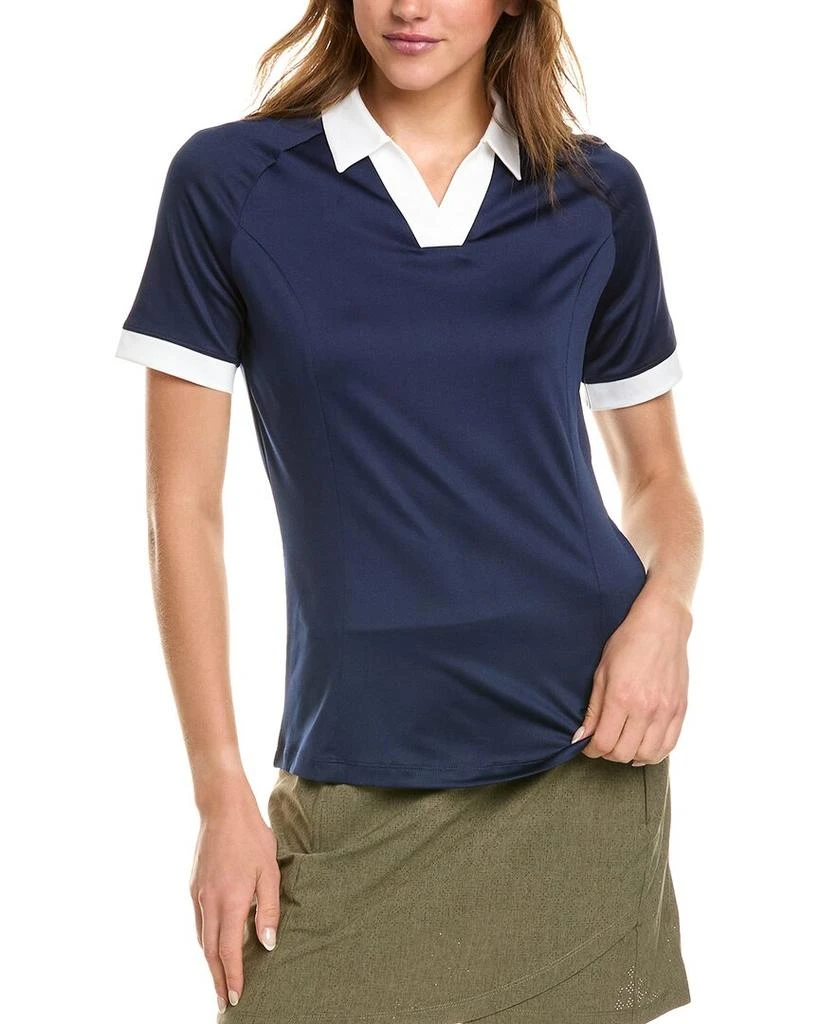 Callaway V-Placket Colorblock Polo Shirt 1