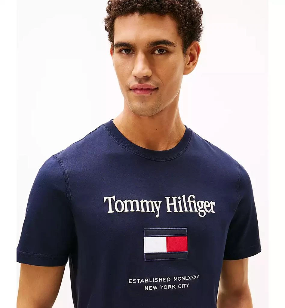 Tommy Hilfiger Men's Logo Embroidered Flag T-Shirt 3
