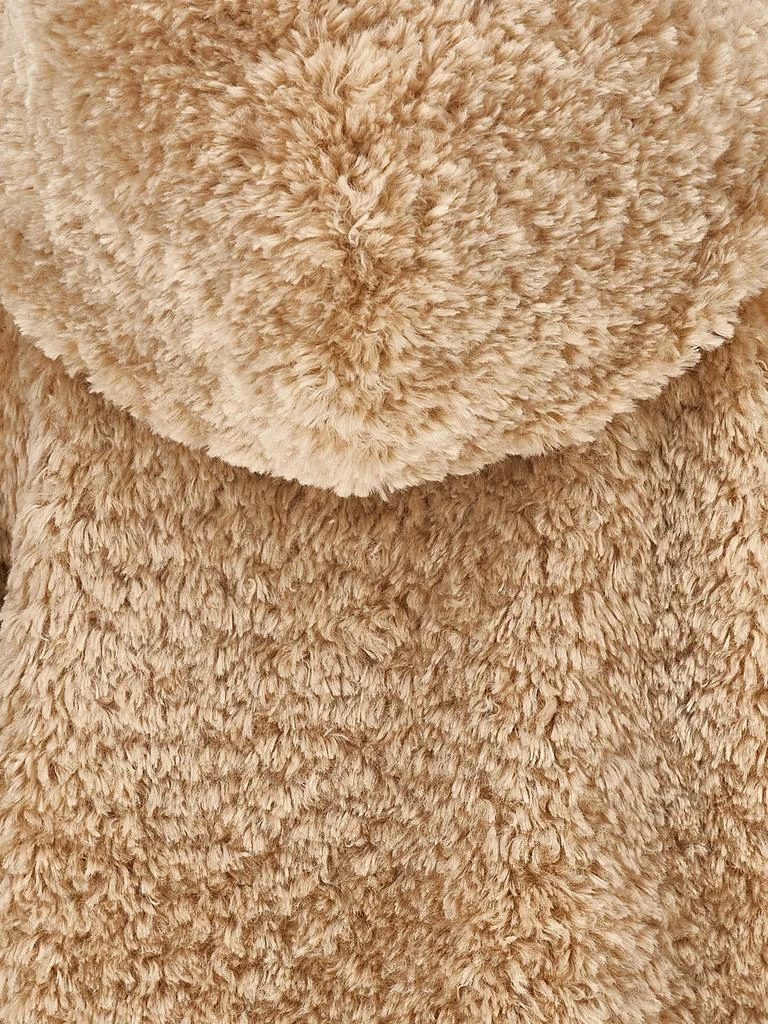 MONNALISA Monnalisa Girls Plush Faux Fur Jacket in Beige 7
