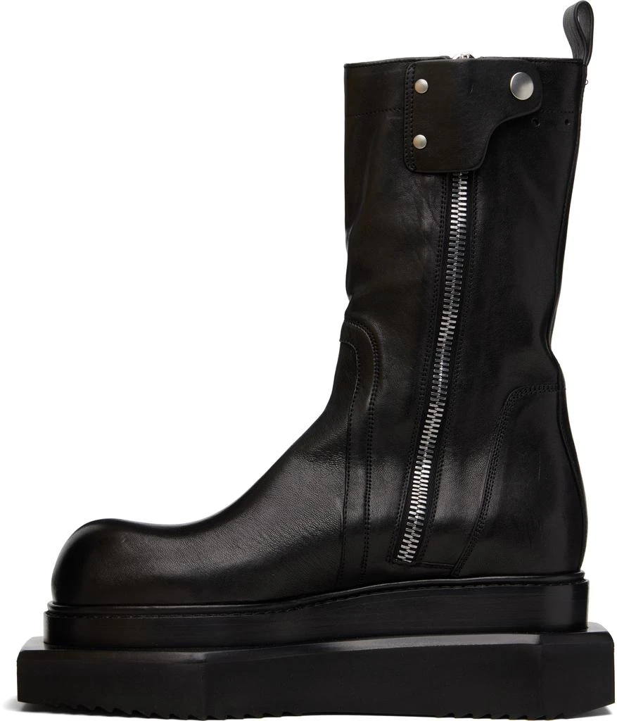 Rick Owens Black Concordians Zipped Turbo Cyclops Boots 3