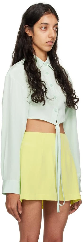 Christopher Esber Blue Cropped Shirt 2