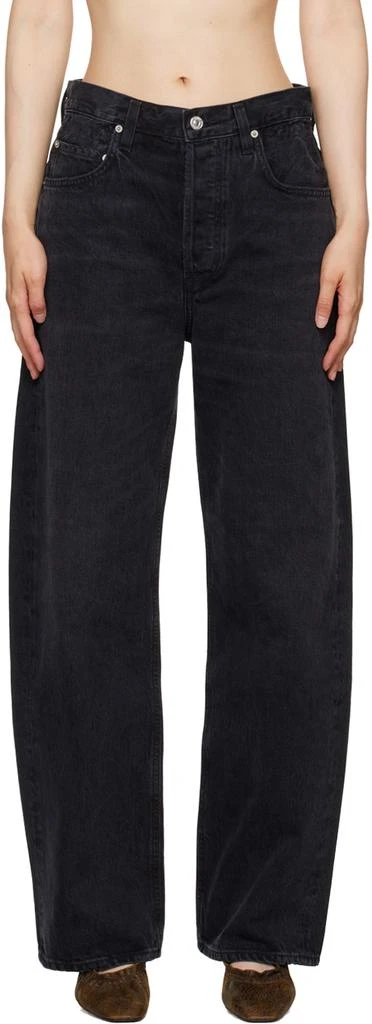 Citizens of Humanity Black Gwendoline Scrunch Jeans 1