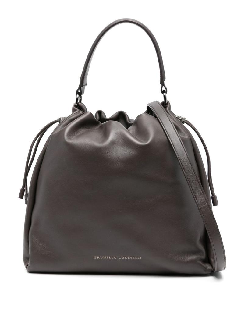 かごバッグ BRUNELLO CUCINELLI- WICKER BASKET BAG Brunello Cucinelli Wicker Basket Bag in Brown | Lyst