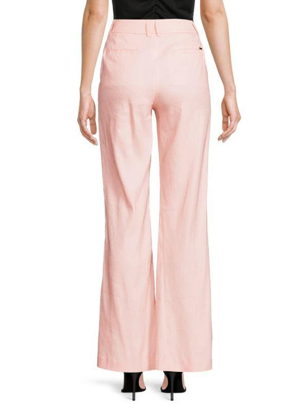 DKNY Linen Blend Boot Cut Pants 2