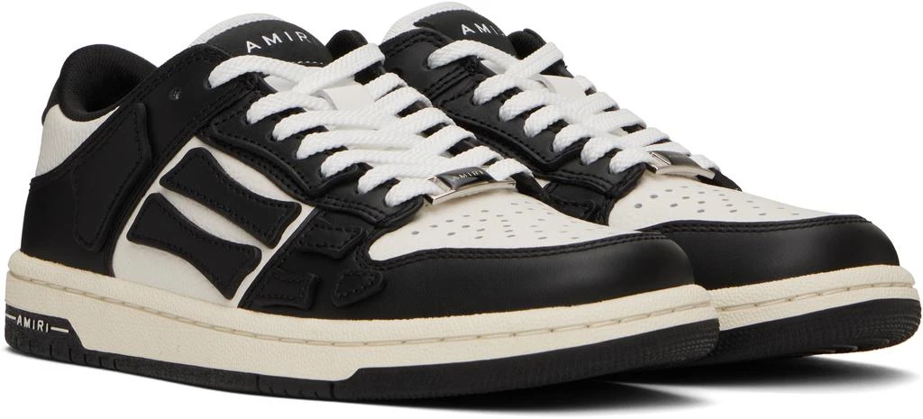 AMIRI White & Black Skel-Top Low Sneakers 4