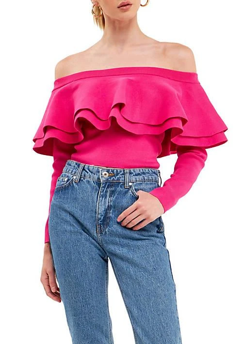 Endless Rose Off-The-Shoulder Knit Top 3