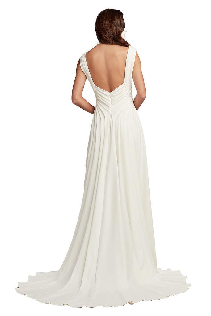 Tadashi Shoji Callaway Draped Open Back Gown - Dresses
