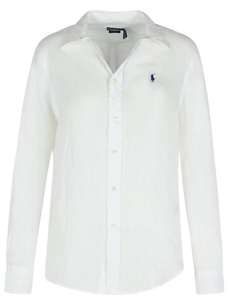 Ralph Lauren Polo Ralph Lauren Logo Embroidered Curved Hem Polo Shirt 1