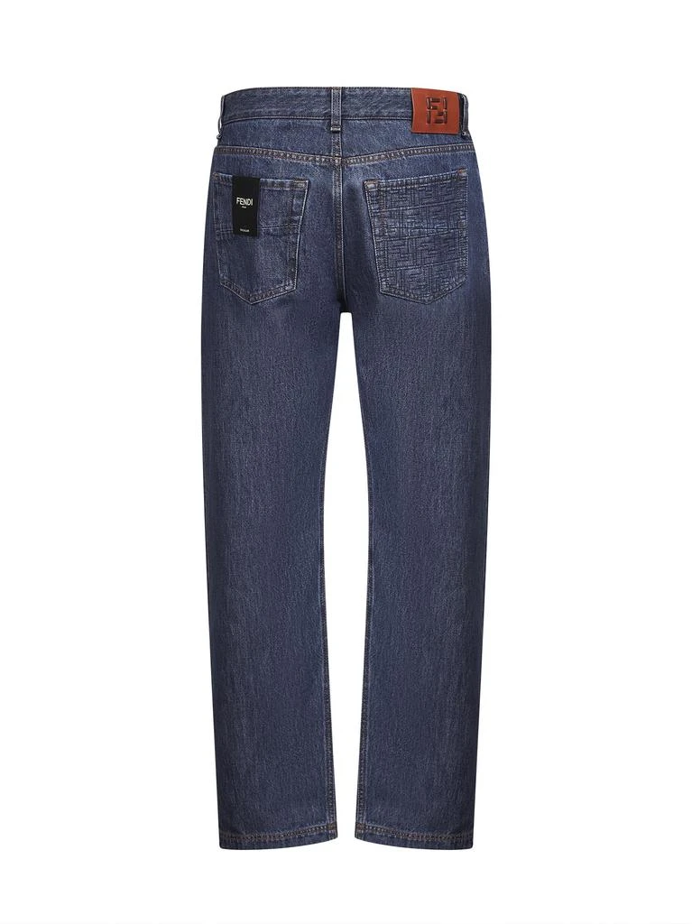 Fendi FENDI | Blue cotton denim straight five-pocket jeans | Man | 32 2