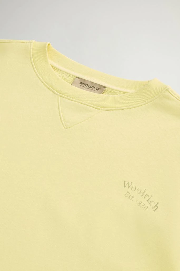 Woolrich Crewneck Sweatshirt in Pure Cotton - Women - Yellow 6
