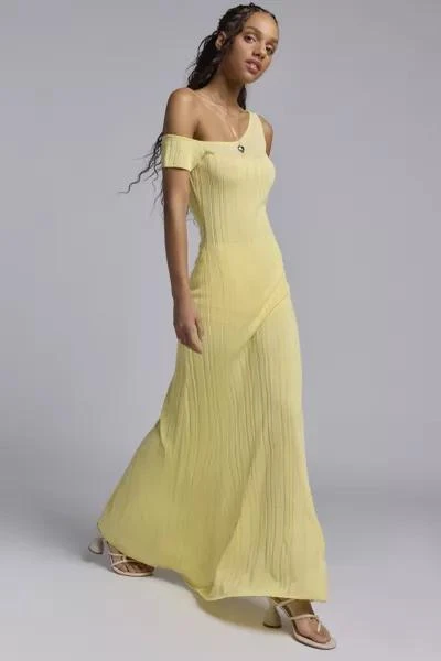 AFRM AFRM Hoda Sheer Asymmetric Sweater Maxi Dress 3
