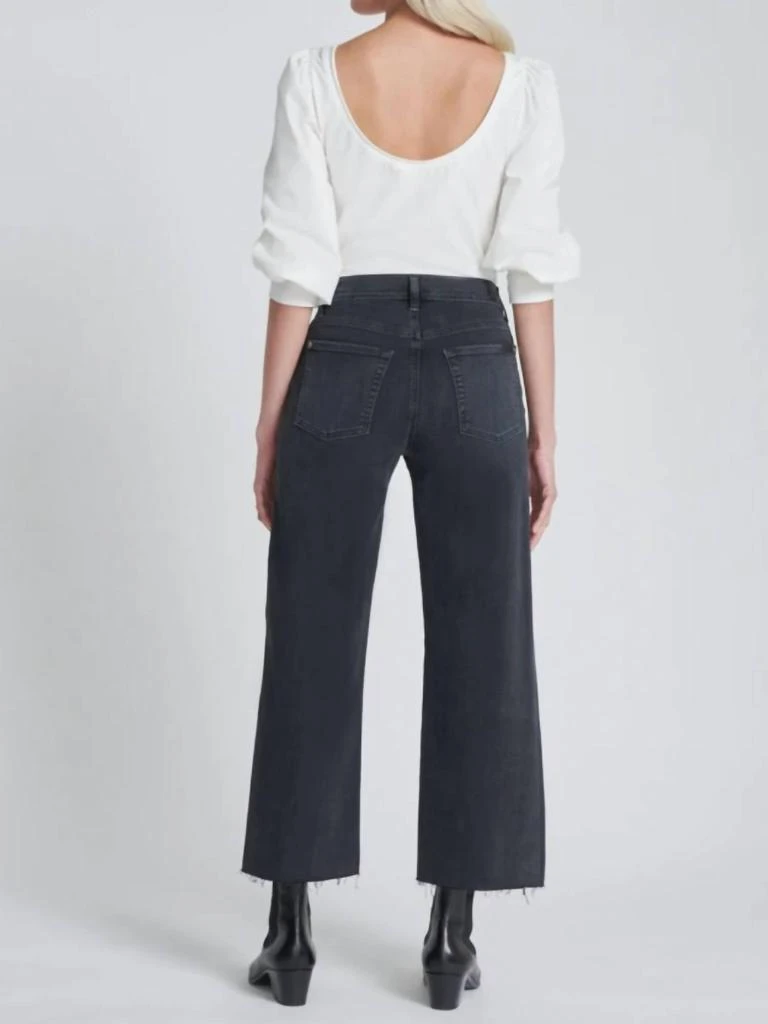 7 For All Mankind Women's Cropped Alexa Jean In Night Rider 3