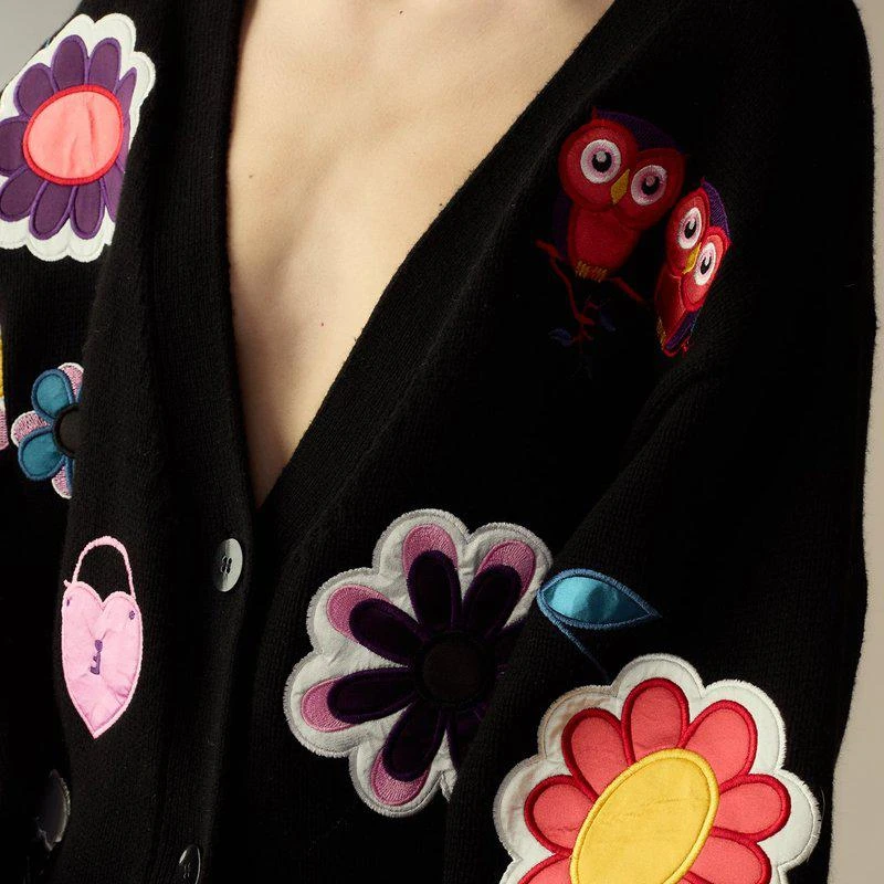 Cynthia Rowley Playful Patchwork Cardigan 2