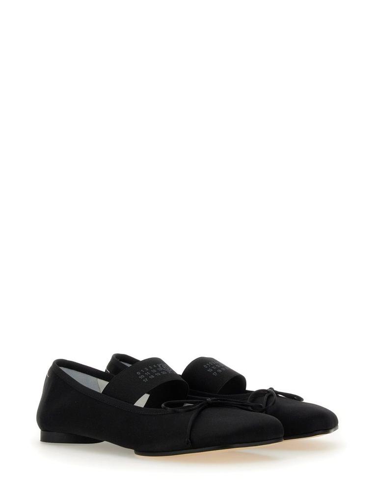 バレエシューズ MM6 ANATOMIC BALLERINA IN SATIN MM6 Maison Margiela Grey Satin Anatomic Ballerina Shoes