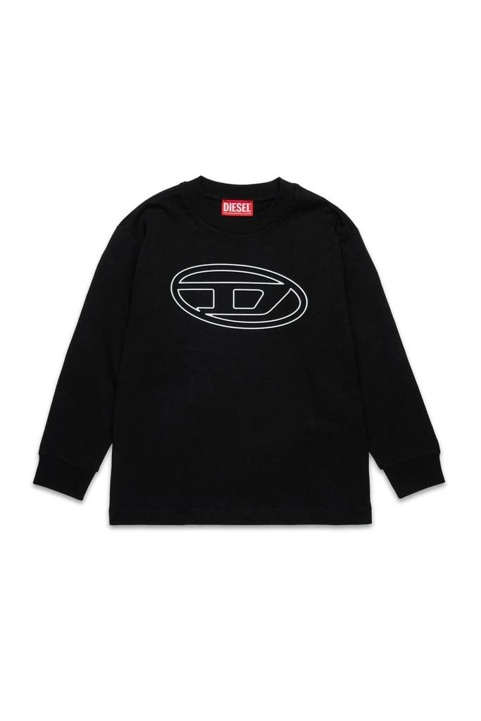 Diesel Diesel Kids Oval-D Logo Long-Sleeved T-Shirt 1