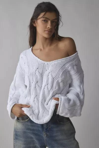 BDG BDG Skylar Oversized Cable Knit Sweater 1