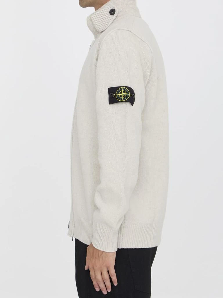 Stone Island Cardigan In Wool Blend 3