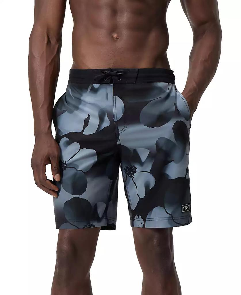 Speedo Men's Bondi Basin Abstract Print Drawstring 9" Boardshorts