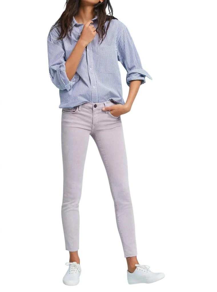 Current Elliott The Stiletto Skinny Stretch Raw Hem Jean In Purple 3