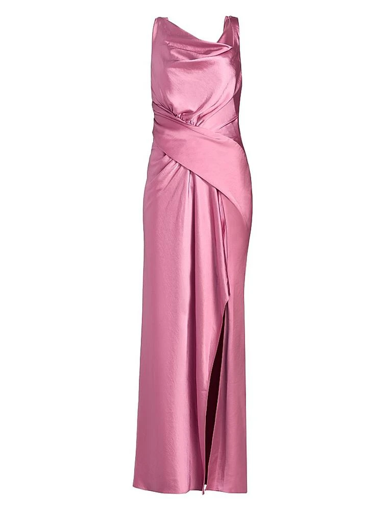 Floral-Print Chiffon Gown  On Sale Now with Up to 69% Off | Discover  Exclusive Deals & Savings at BeyondStyle  Authentic Amsale  women's|a-line|modern|one-shoulder|short sleeve|floral|dresses|women's  apparel|Women's|black-owned or founded|floor-length ...