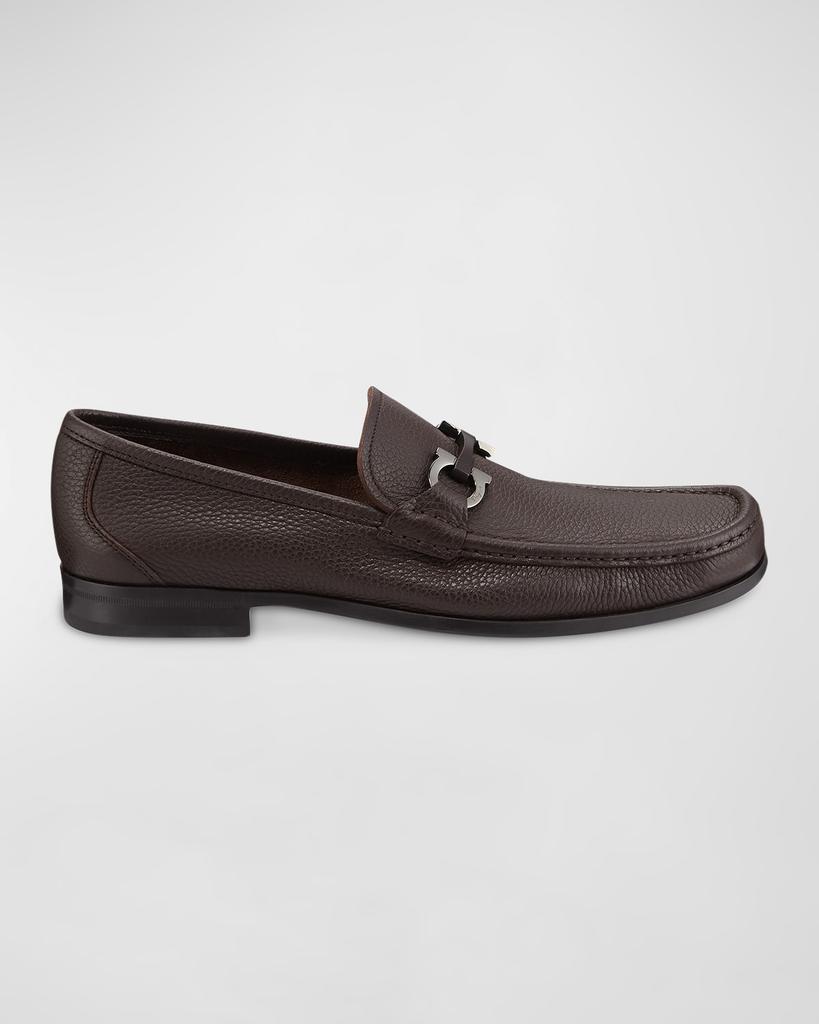 Ferragamo Men's Grandioso Grained Calfskin Gancini Loafer