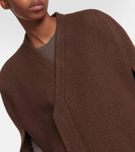 Rick Owens Wool zipped cape 4