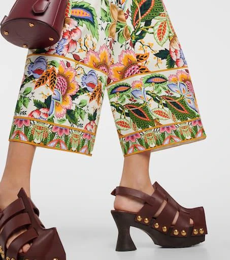 ETRO Floral cotton culottes 5